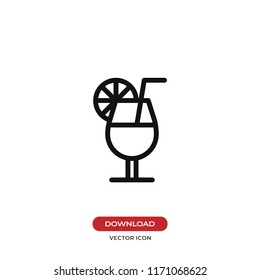 Cocktail vector icon
