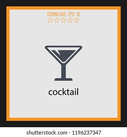 cocktail  vector icon