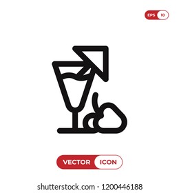 Cocktail vector icon