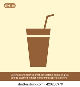 Cocktail vector icon
