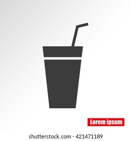 Cocktail vector icon
