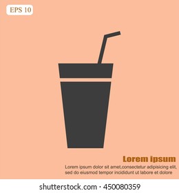 Cocktail vector icon
