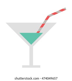 Cocktail Vector Icon