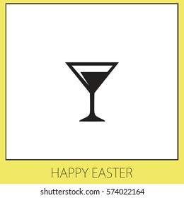 Cocktail Vector Icon.