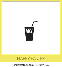 Cocktail  Vector Icon.