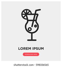 Cocktail vector icon