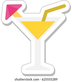 Cocktail Vector Icon 