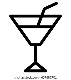 Cocktail Vector Icon