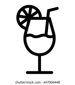 Cocktail Vector Icon