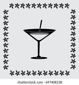 cocktail vector icon