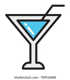 Cocktail Vector Icon