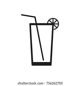 cocktail vector icon 