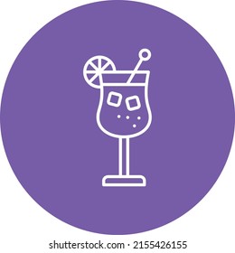 Icono vector de cóctel. Se puede usar para imprimir, móviles y aplicaciones web.