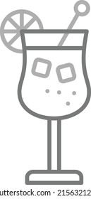 Icono vector de cóctel. Se puede usar para imprimir, móviles y aplicaciones web.