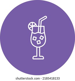 Cocktail vector icon. Can be used for printing, mobile and web applications.