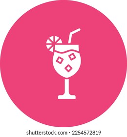 Icono vector de cóctel. Se puede usar para imprimir, móviles y aplicaciones web.