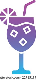 Cocktail vector icon. Can be used for printing, mobile and web applications.