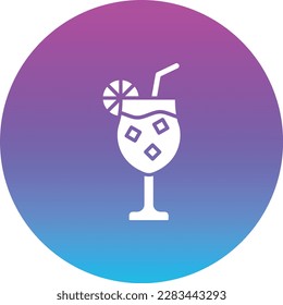 Cocktail vector icon. Can be used for printing, mobile and web applications.