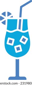 Icono vector de cóctel. Se puede usar para imprimir, móviles y aplicaciones web.