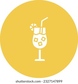 Icono vector de cóctel. Se puede usar para imprimir, móviles y aplicaciones web.