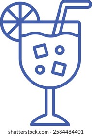 Cocktail vector icon. Can be used for printing, mobile and web applications.