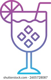 Cocktail vector icon. Can be used for printing, mobile and web applications.