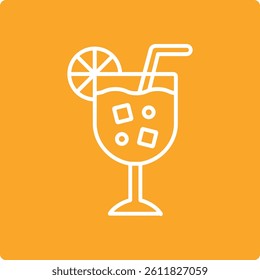 Cocktail vector icon. Can be used for printing, mobile and web applications.