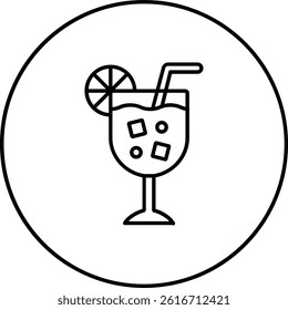 Cocktail vector icon. Can be used for printing, mobile and web applications.