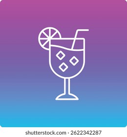 Vektorsymbol für Cocktails. Kann für Druck-, Mobil- und Web-Anwendungen verwendet werden.