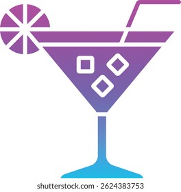 Vektorsymbol für Cocktails. Kann für Druck-, Mobil- und Web-Anwendungen verwendet werden.