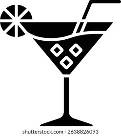 Cocktail vector icon. Can be used for printing, mobile and web applications.