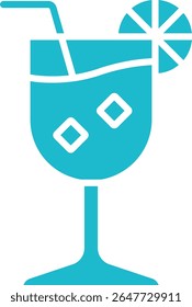 Vektorsymbol für Cocktails. Kann für Druck-, Mobil- und Web-Anwendungen verwendet werden.