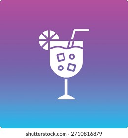 Icono de Vector de cóctel. Se puede utilizar para aplicaciones de impresión, móviles y de Web.