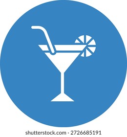 Ilustración de diseño de icono de Vector de cóctel