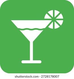 Ilustración de diseño de icono de Vector de cóctel