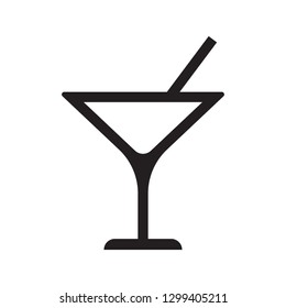 Cocktail vector icon, drink icon