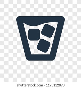 Cocktail vector icon isolated on transparent background, Cocktail transparency logo concept