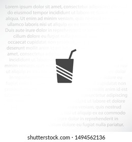 Cocktail Vector icon . Lorem Ipsum Illustration design