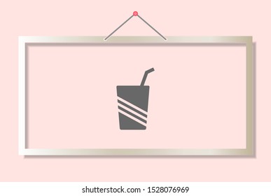 Cocktail Vector icon . Lorem Ipsum Illustration design