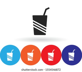 Cocktail Vector icon . Lorem Ipsum Illustration design