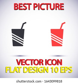 Icono de vector de cóctel. Diseño de ilustración de Lorem Ipsum