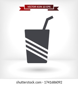 Cocktail Vector icon . Lorem Ipsum Illustration design