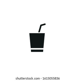 cocktail vector icon on white background