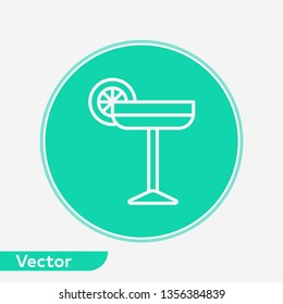 Cocktail vector icon sign symbol