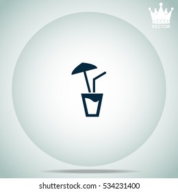 Cocktail  vector illustration.