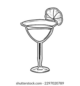 Cocktail Vector Isolated Icon No White Background EPS File