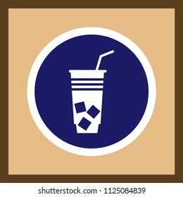 Cocktail vector web icon