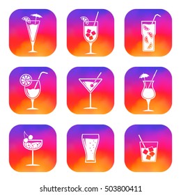 Cocktails apps icons