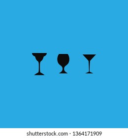 cocktails glass icon vector