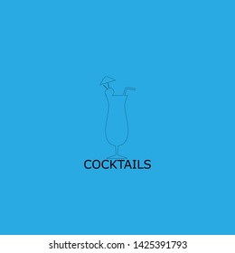 cocktails icon sign signifier vector